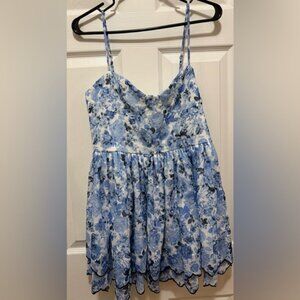 Altard STATE Blue and White Floral Dress